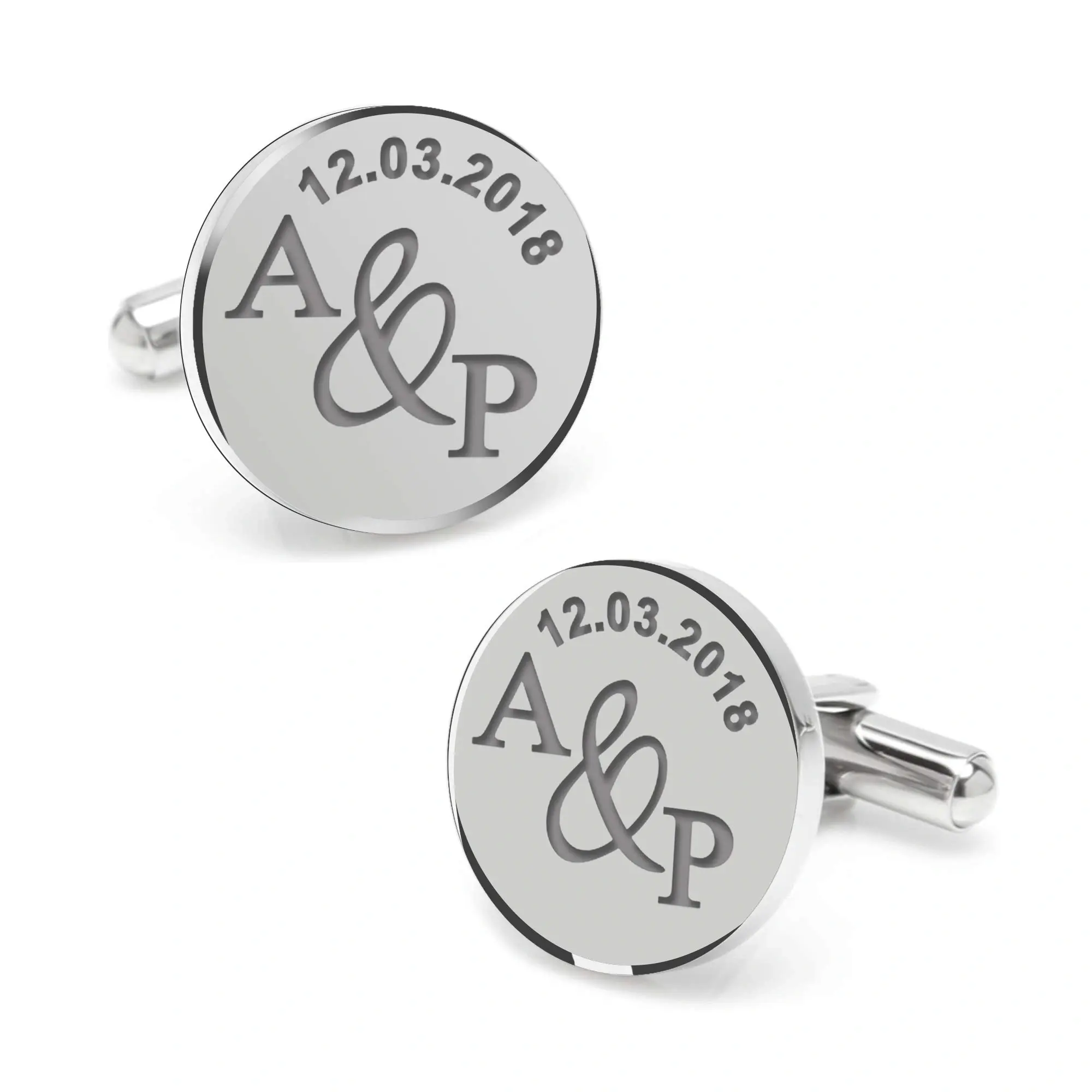 Cufflinks Engraved Initials Cufflinks Engraved Initials