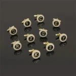 diamond initial cufflinks