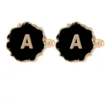 gold cufflinks with initials