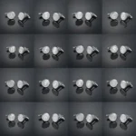 initial cufflinks silver