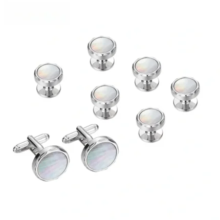 mother of pearl cufflinks and studs