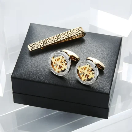 swank cufflinks and tie clip