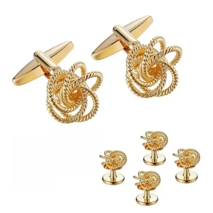 knots tuxedo studs and cufflinks style 1