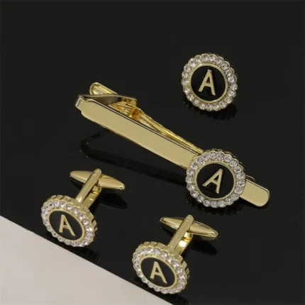 initial cufflinks tie clips and cufflinks sets